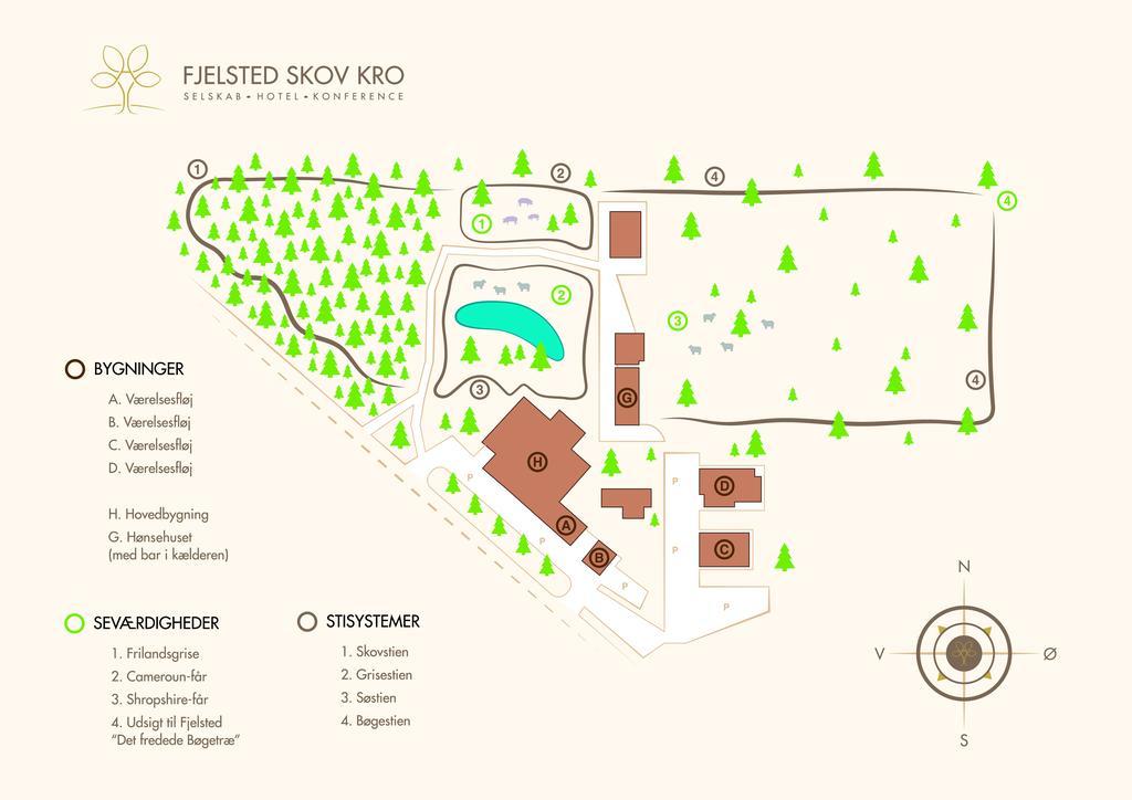 Ejby  Fjelsted Skov Hotel & Konference מראה חיצוני תמונה